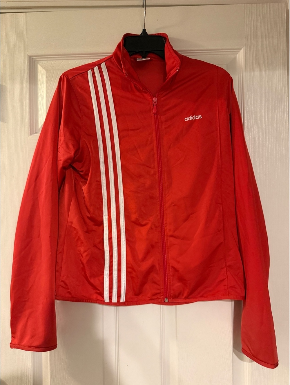 Vintage Y2k Adidas Track Jacket with Rare Front White Stripes
